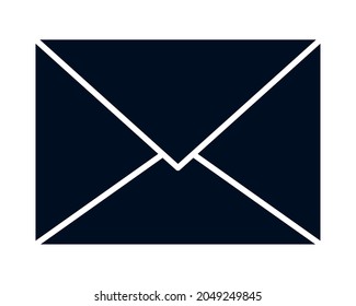 envelope icon on white background