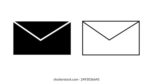 Umschlag-Symbol auf weißem Hintergrund