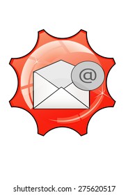 envelope icon on a white background