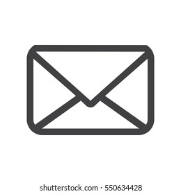 Envelope Icon on the white background