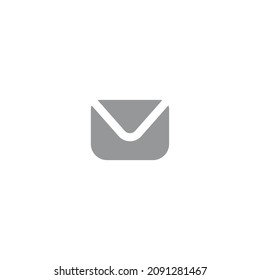 Umschlagsymbol auf weißem, transparentem Hintergrund