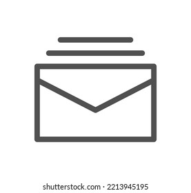 Envelope icon outline and linear vector.