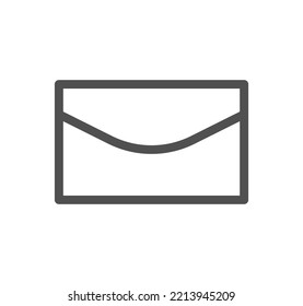 Envelope icon outline and linear vector.