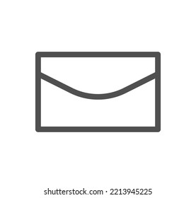 Envelope icon outline and linear vector.