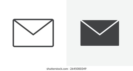 Envelope icon Outline vector sign