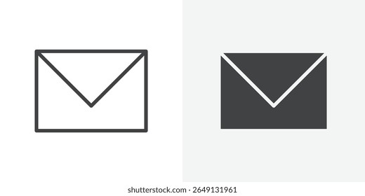 Umschlagsymbol Umrissvektorzeichen