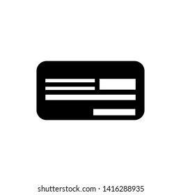 Envelope icon. Paper mail sign