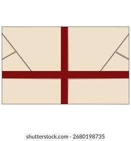 Envelope Icon with Red Ribbon
