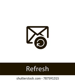 envelope icon. refresh envelope. sign design