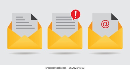 Envelope Icon Represents Important Messages and Email Communication