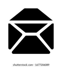 Envelope icon set with glyph style. Vector graphic illustration. Suitable for website design, logo, app, template, and ui