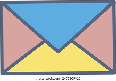 Envelope icon set. Letter, sms and mail symbols 