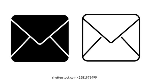 envelope icon set. Mail icon