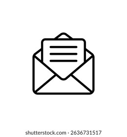 Envelope icon set. Mail icon set. email icon vector. in line style design on white background. vector illustration