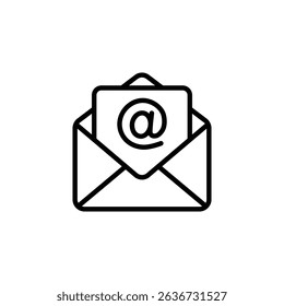 Envelope icon set. Mail icon set. email icon vector. in line style design on white background. vector illustration