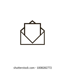 envelope icon. sign design