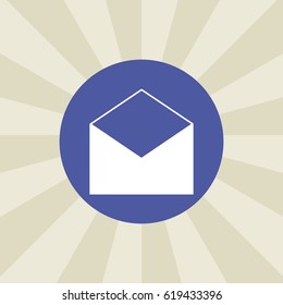 envelope icon. sign design. background