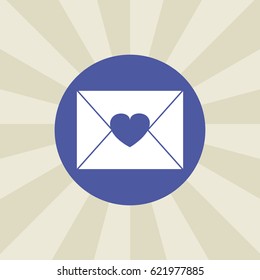 envelope icon. sign design. background