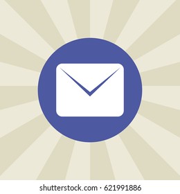 envelope icon. sign design. background