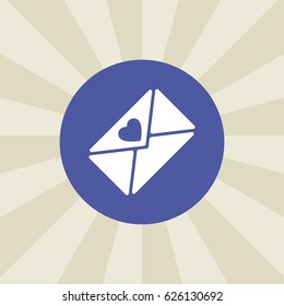 envelope icon. sign design. background
