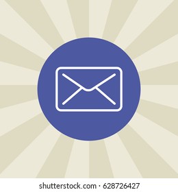 envelope icon. sign design. background