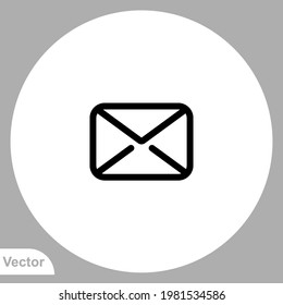 Envelope icon sign vector,Symbol, logo illustration for web and mobile
