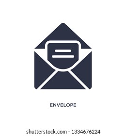 envelope icon. Simple element illustration from user interface concept. envelope editable symbol design on white background. Can be use for web and mobile.