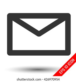 Envelope Icon. Envelope simple logo isolated on a white background. Vector illustration.