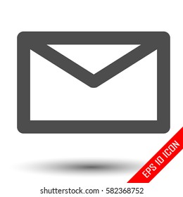 Envelope Icon. Envelope simple logo isolated on a white background. Vector illustration.