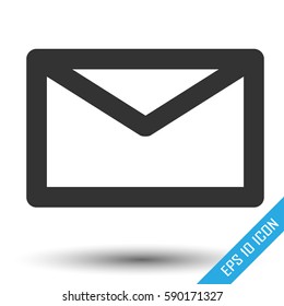 Envelope Icon. Envelope simple logo isolated on a white background. Vector illustration.