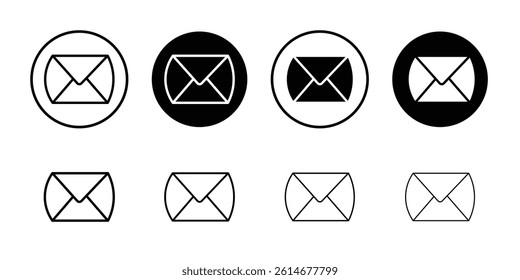 Envelope icon Simple outline vector logo