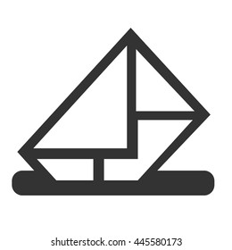 Envelope Icon. Simple picture of envelope isolated on white background. Vector illustration.