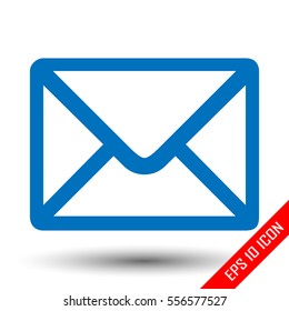Envelope Icon. Simple picture of envelope isolated on white background. Vector illustration.