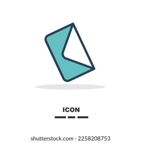 Envelope icon in simple style