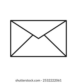 Envelope icon. simple thin line icon.