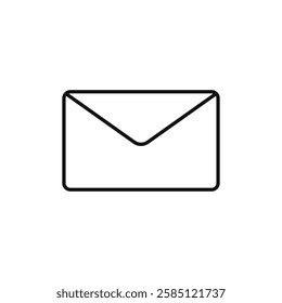 Envelope icon. simple thin line vector icon