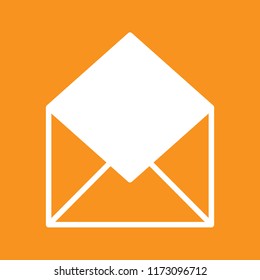 Envelope icon, stock vector illustration, EPS10.