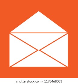 Envelope icon, stock vector illustration, EPS10. 