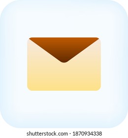 The envelope icon is suitable for symbolizing email, mail, and delivery