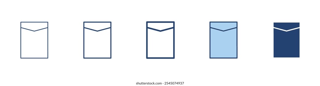 Envelope icon Symbol set collection