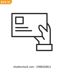 Briefumschlag Symbol-Vorlage für Grafik- und Webdesign-Kollektion Logo Vektorgrafik
