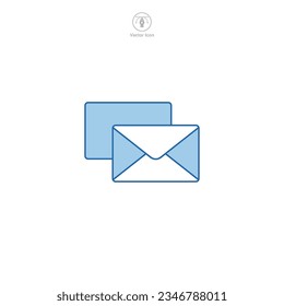 envelope icon symbol vector illustration isolated on white background