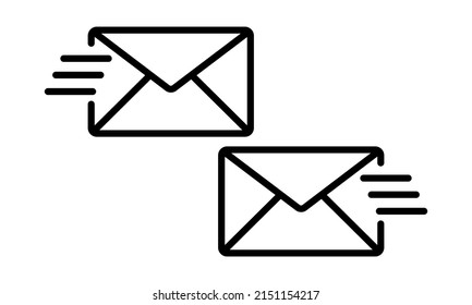 Icono sobre. Símbolo de diseño de sitio web, logotipo, aplicación, interfaz de usuario.  Ilustración del vector, EPS10