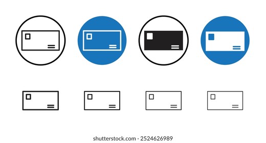 Envelope icon Thin line art collection