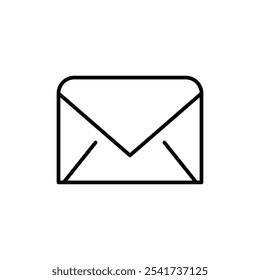 Envelope icon Thin line vector illustration set