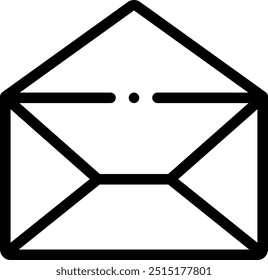 envelope icon. Thin Linear Style Design Isolated On White Background