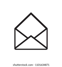 Envelope icon trendy design template