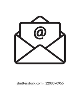 envelope icon in trendy flat design 