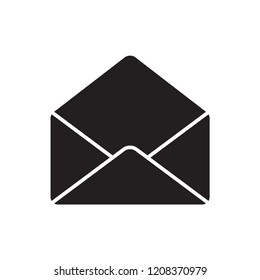 envelope icon in trendy flat design 