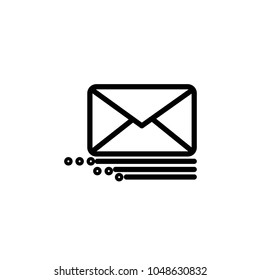 Envelope Icon in trendy flat style isolated on grey background. Mail symbol for your web site design, logo, app,